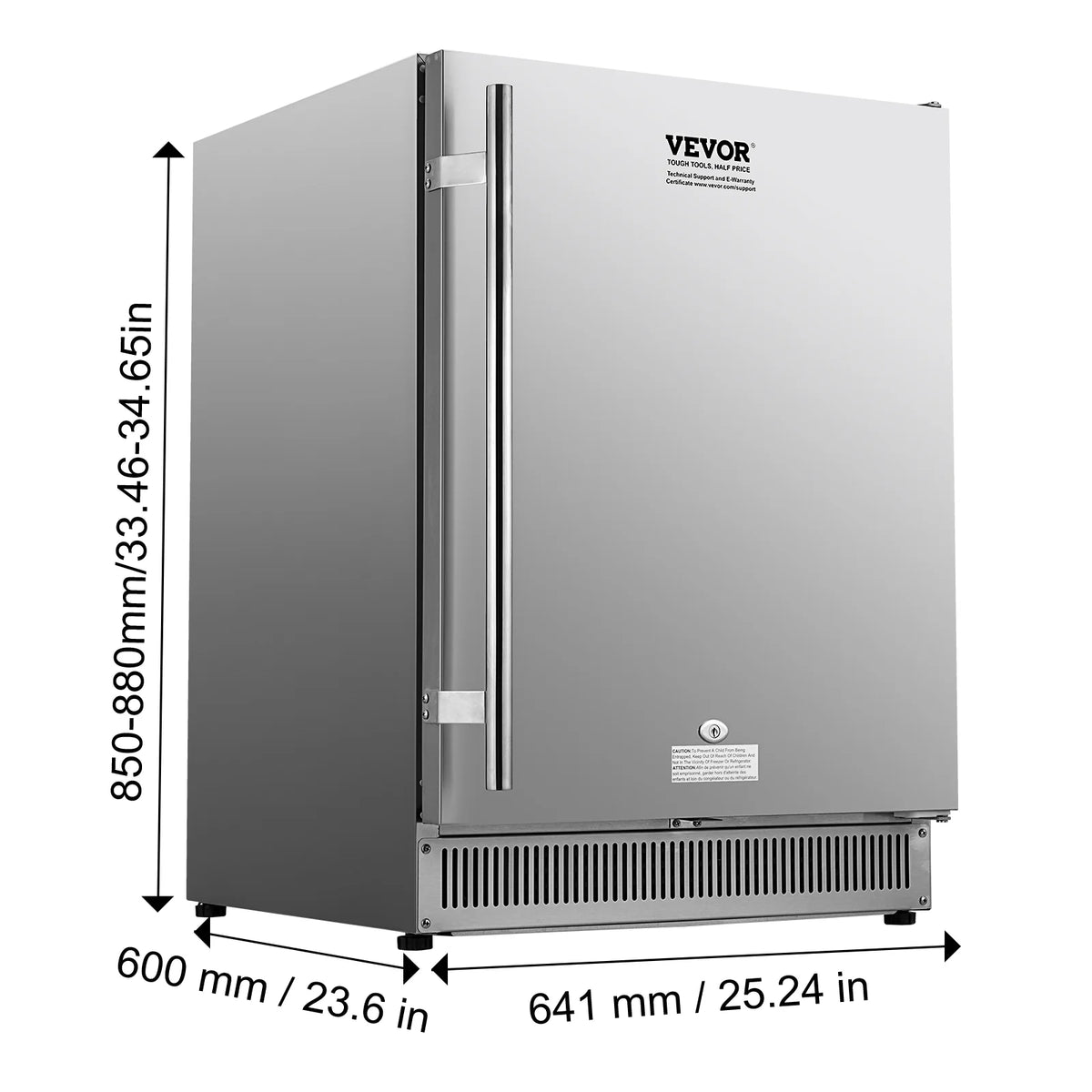 24" Stainless Steel Beverage Refrigerator R5279