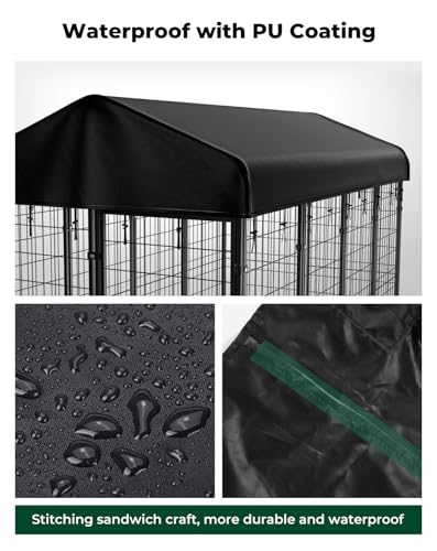 420D Waterproof UV-Resistant Dog Kennel Cover J412479