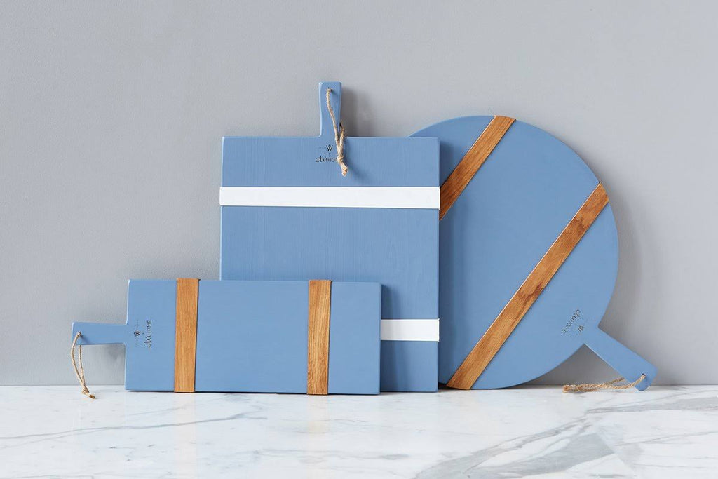 French Blue Round Charcuterie Board E402