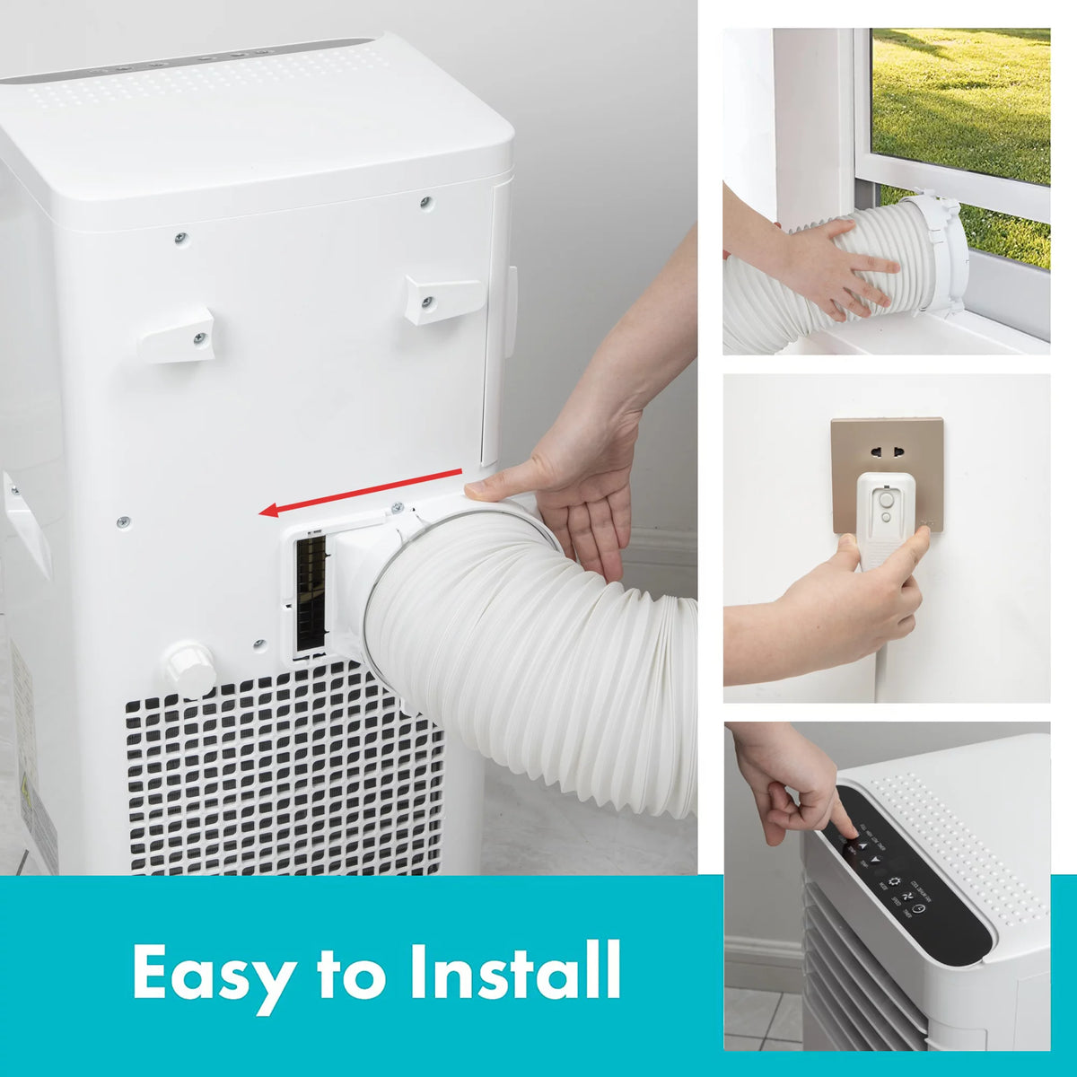 5500 BTU 3-in-1 Portable Air Conditioner & Dehumidifier U1372