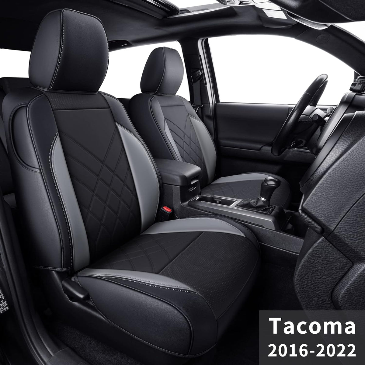 Black 2 pcs Tacoma Seat Covers Z1240