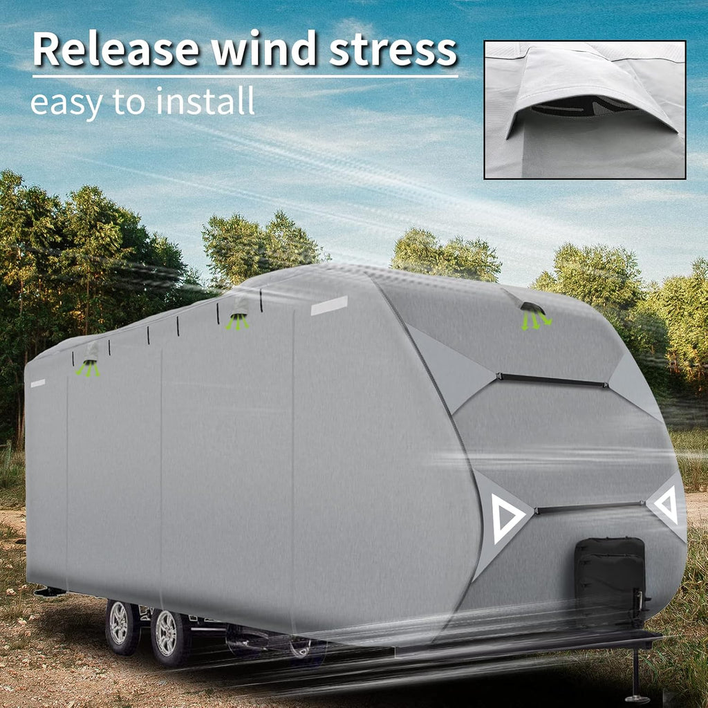 Travel Trailer Cover with Quick Side Door Access U114754