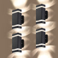 2 Pack LED Square Up and Down Outdoor Wall Light Aluminum Waterproof 3000k 5W O845556