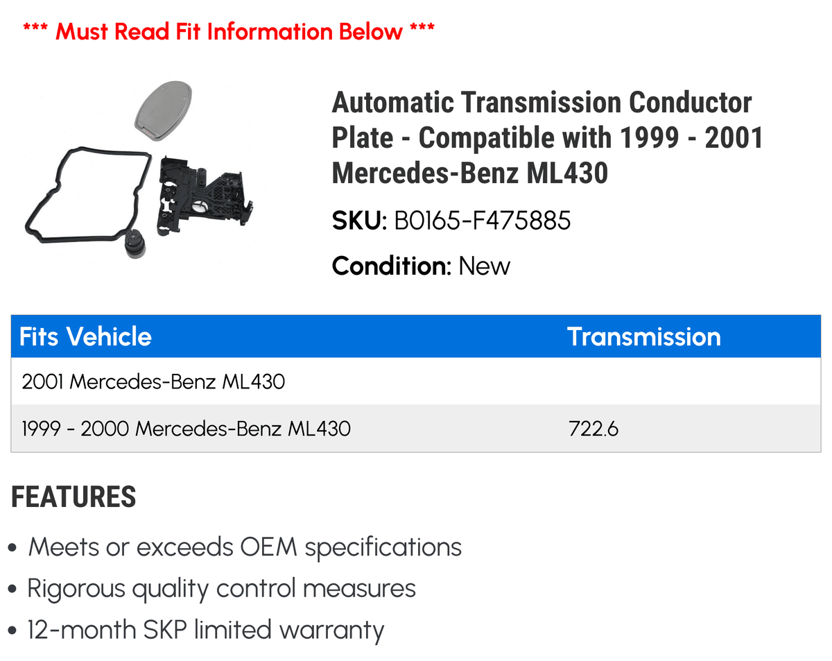 Automatic Transmission Conductor Plate N56418