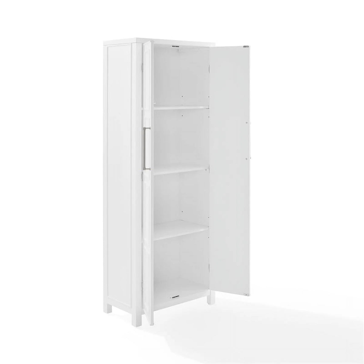 White Wood Storage Pantry W3493