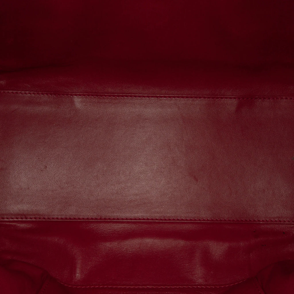 Red Calf Leather Top Handle Handbag S303