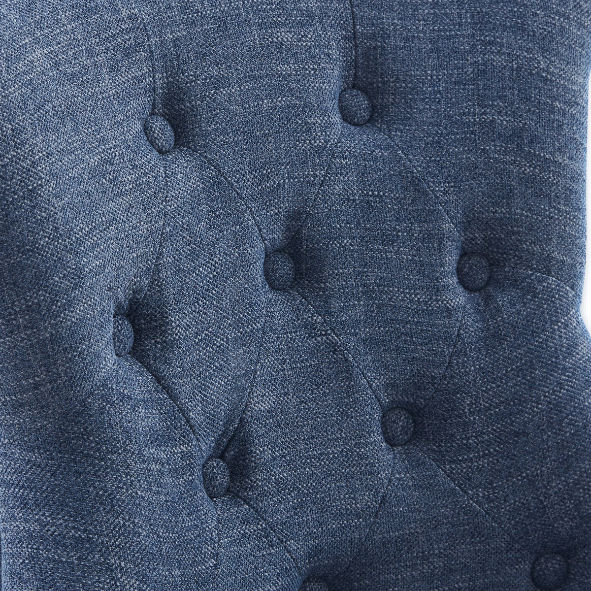 Blue Linen Fabric Swivel Office Chair with Wheels Z36642