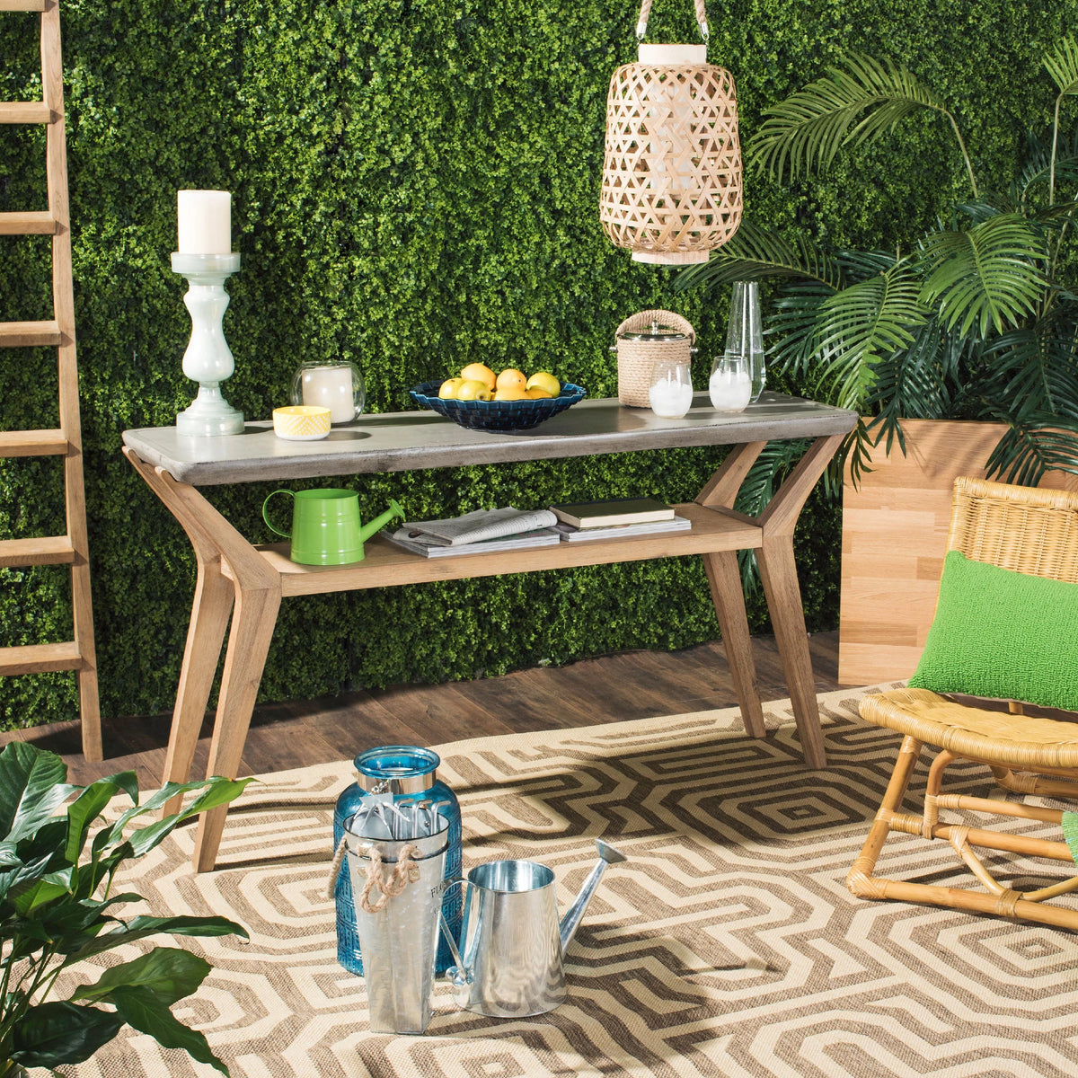 Indoor/Outdoor Concrete Console C40322