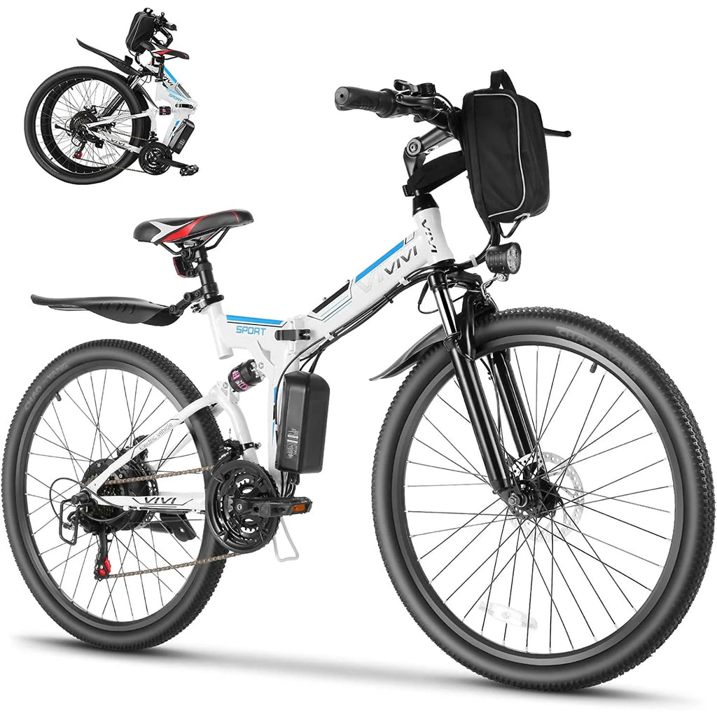 26'' Folding Electric Mountain Bike 500W 21 Speed 48V Removable Battery M769