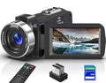 8K Video Camera Camcorder, 64MP IR Night Vision, 18X Zoom WiFi Digital Touch Screen I158