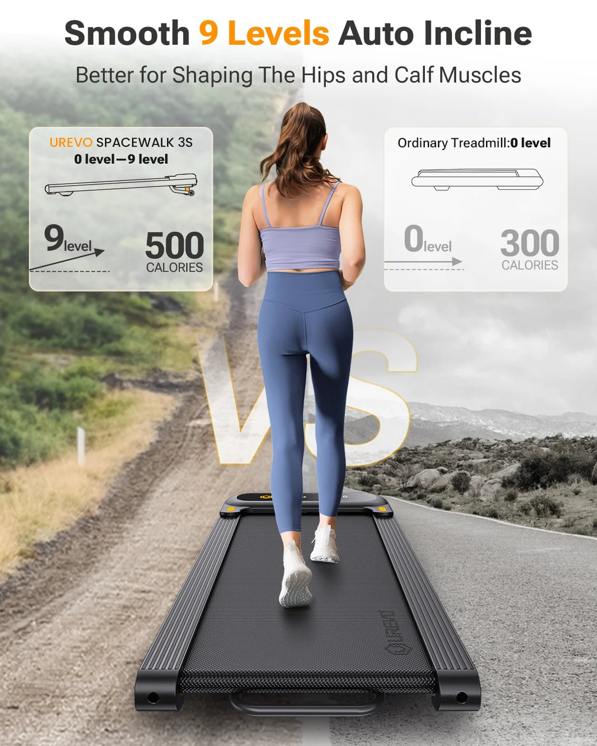 Auto Incline Treadmill with APP & Remote Control H3400