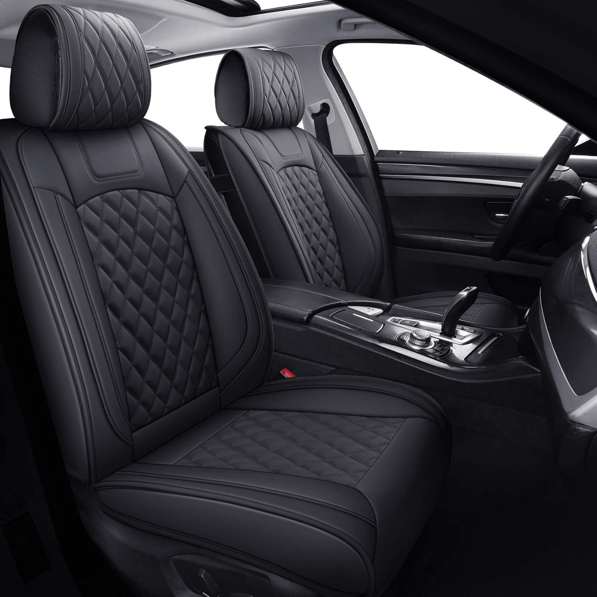 Waterproof Faux Leather Full Set Car Seat Covers Q742035