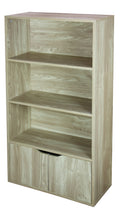 3 Tier Wood Bookcase with Doors J659411