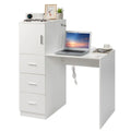 White Office Desk with 3 Storage Drawers J43710