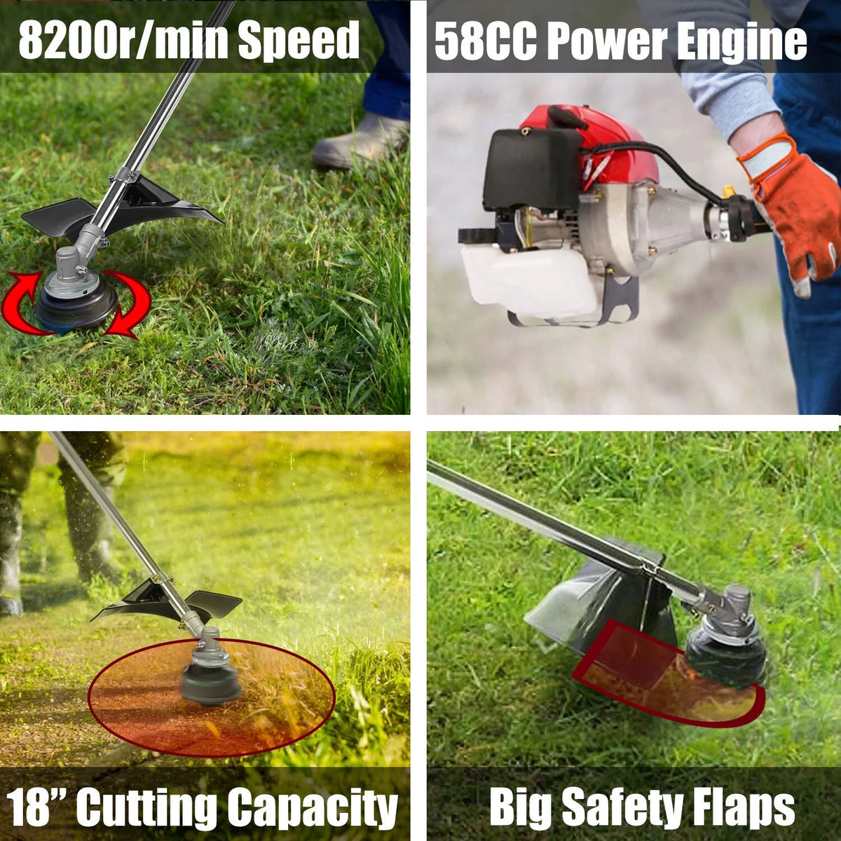 58CC Gas Powered String Trimmer H91127