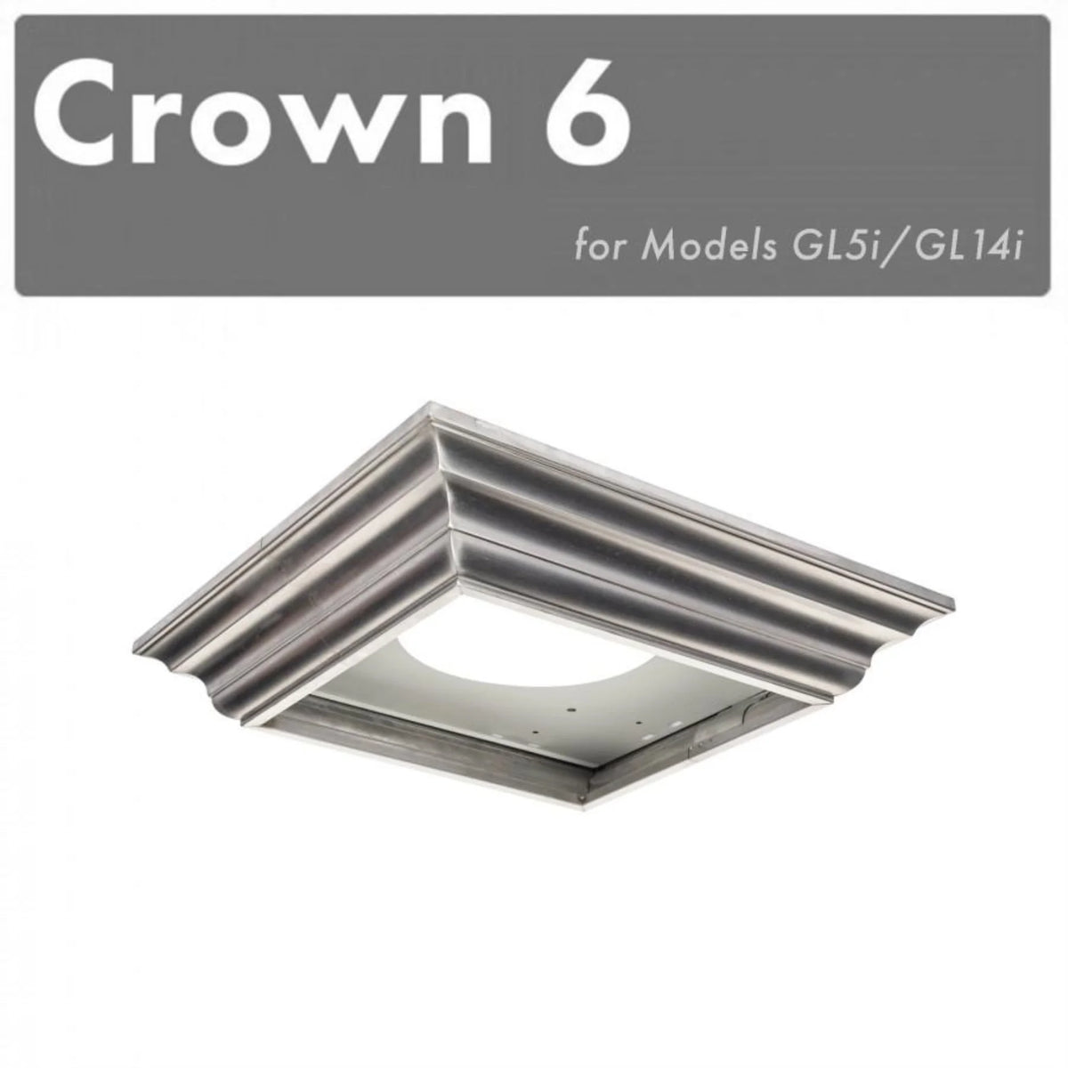 Crown Molding Profile for Wall Mount Range Hoods C43585