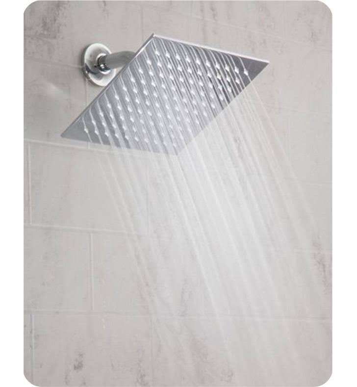 Wall/Ceiling Mount Square Rain Showerhead Unlacquered Brass Q15538