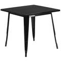 Black Metal Indoor Outdoor Table S40303