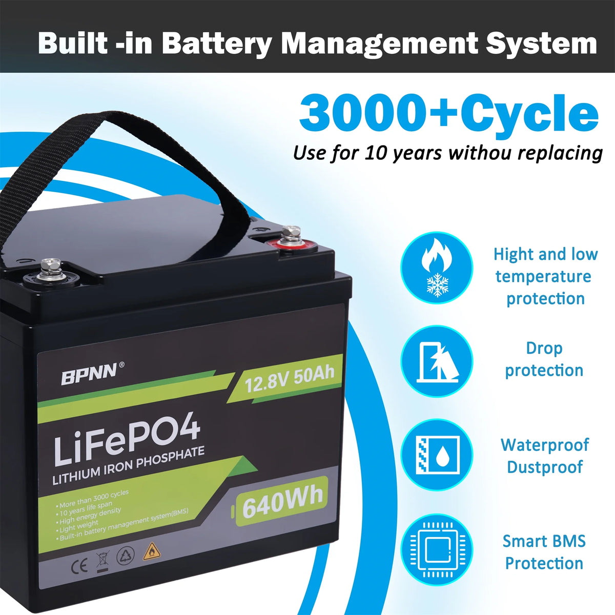 50Ah 12V LiFePo4 Battery A172954