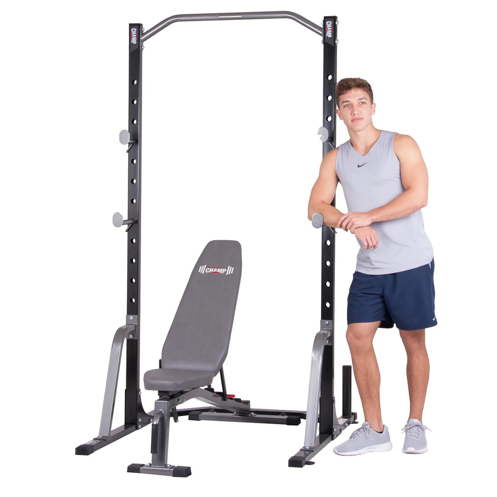 2-Pc Bench & Weight Rack W745