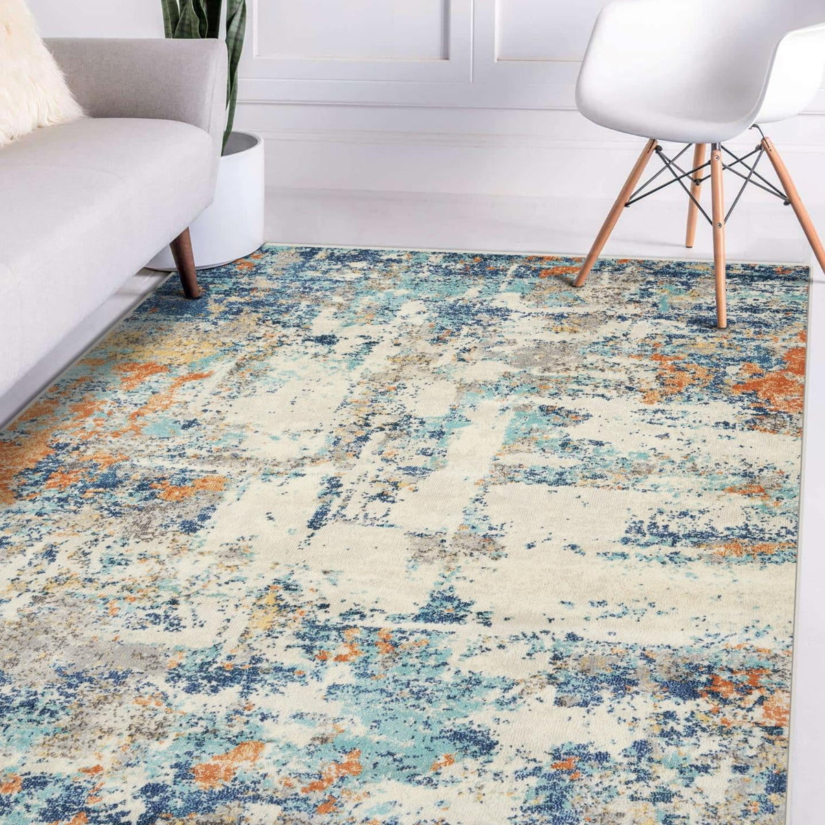 Multicolor 8x10 Area Rug W515223
