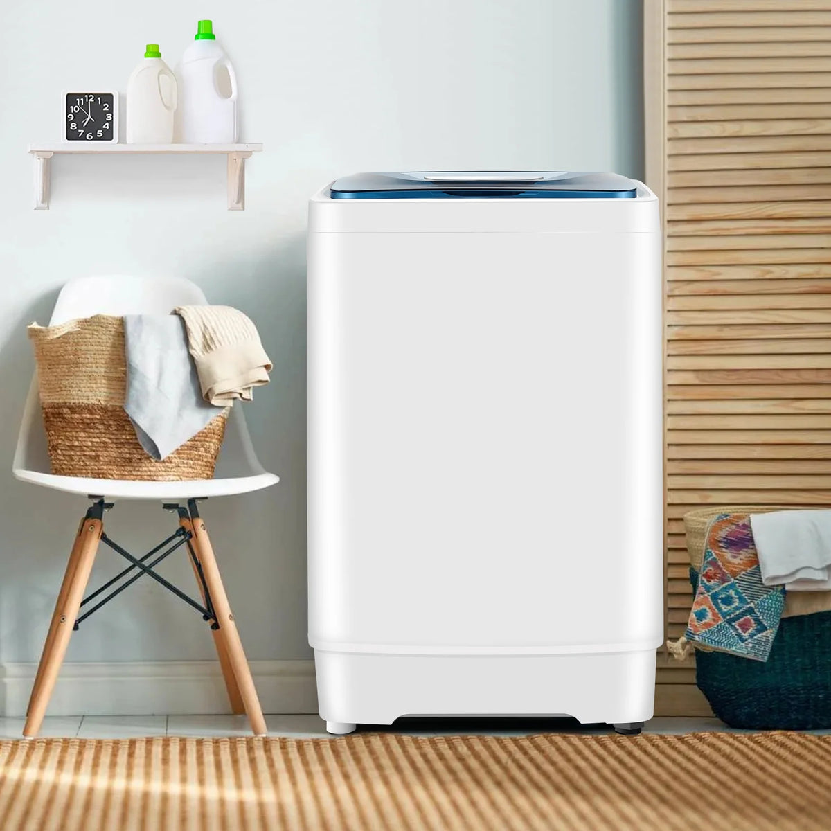 17.8lb Portable Washer and Dryer Combo with LED Display F9443