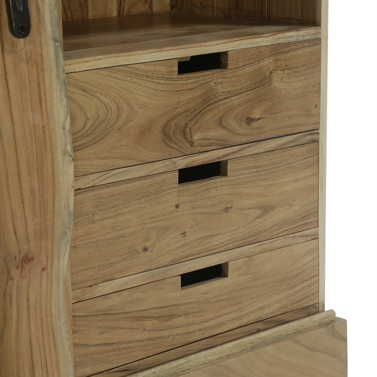 Acacia Wood Live Edge Sideboard with Sliding Door G22744