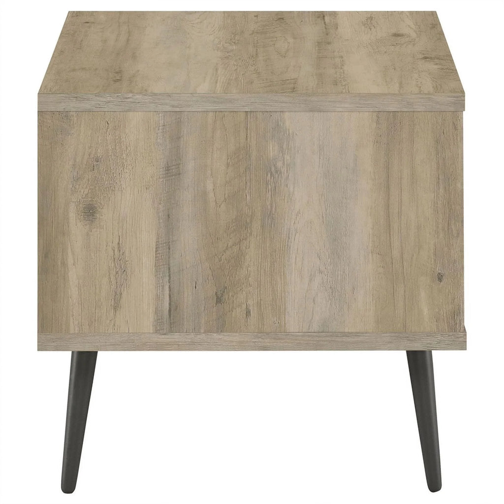 Square Engineered Wood End Table with Shelf Z63658
