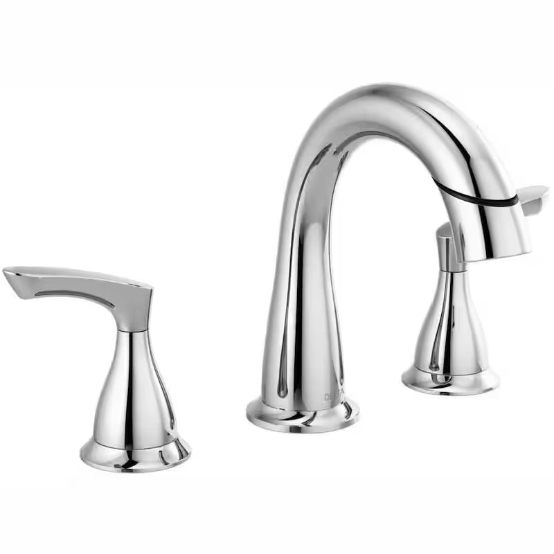 8 in. Widespread 2-Handle Bathroom Faucet with Pull-Down Spout in Chrome C43660