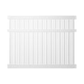 White Vinyl Semi-Privacy Fence Panel Kit Y464110