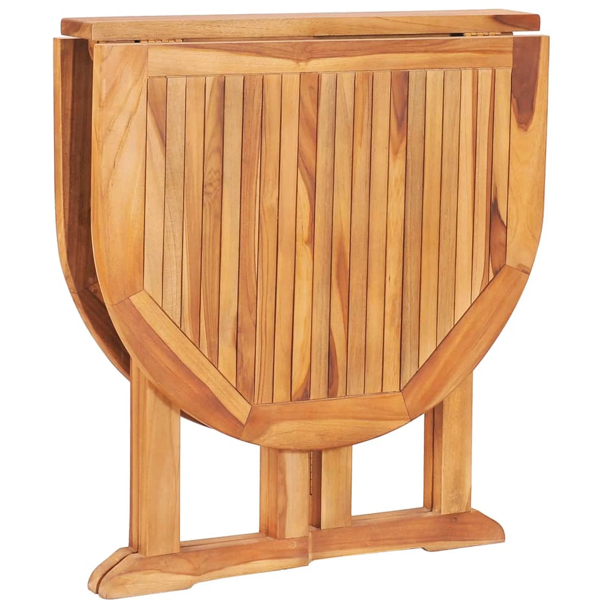 Folding Extendable Teak Wood Oval Outdoor Dining Table K232927