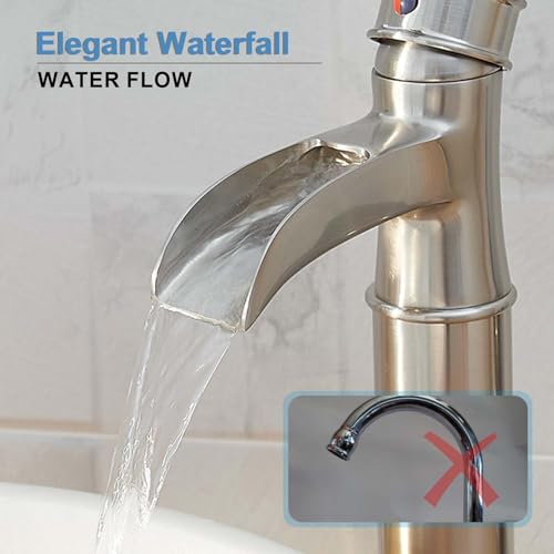Brushed Nickel Brass Vessel Sink Faucet L93349