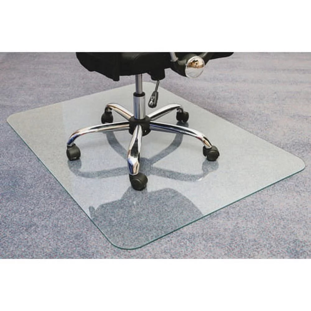 Glass Chairmat 60" x 48" Rectangle Clear M2103