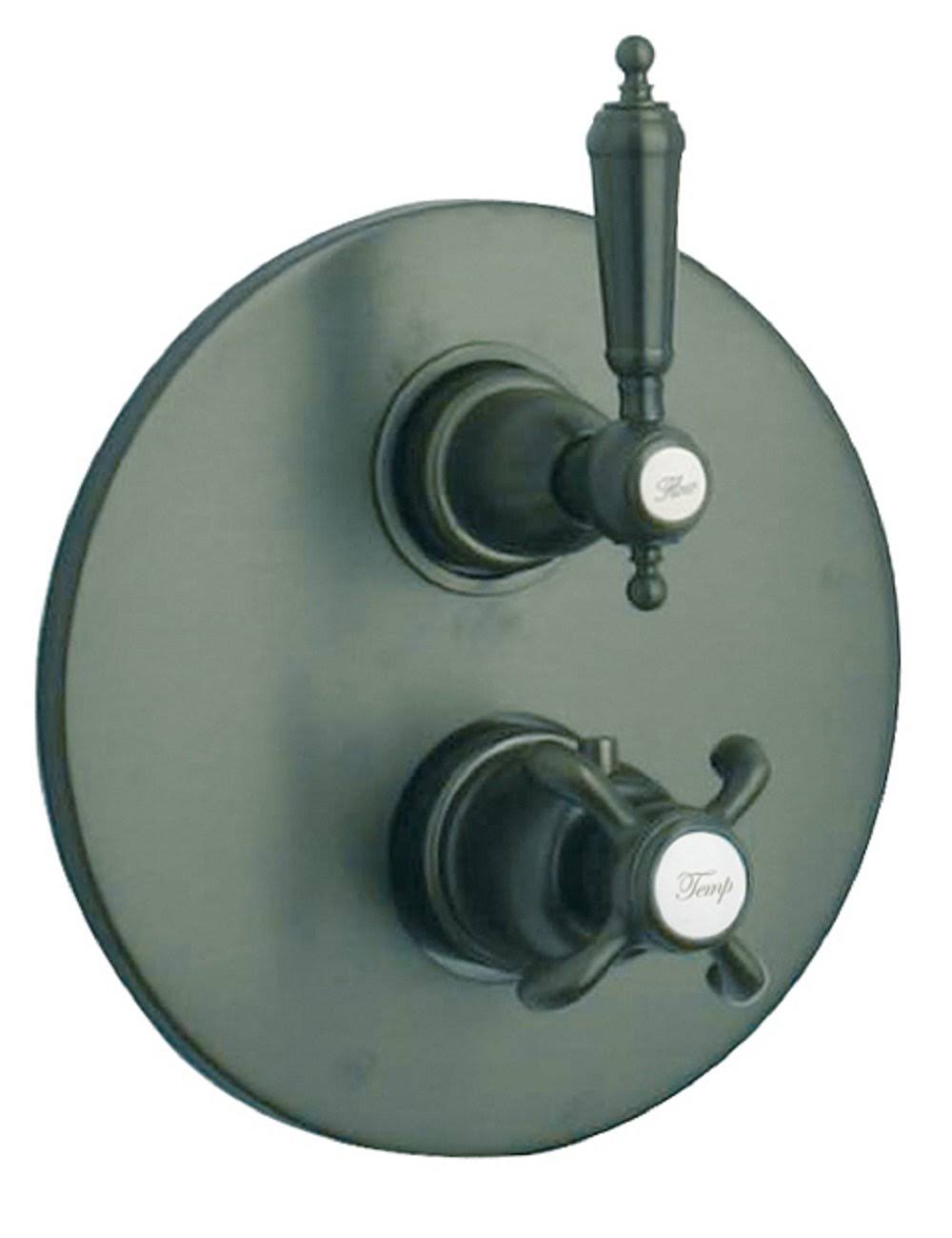 Thermostatic Valve with 3/4x22 Ceramic Disc Volume Control Brushed Nickel J6809