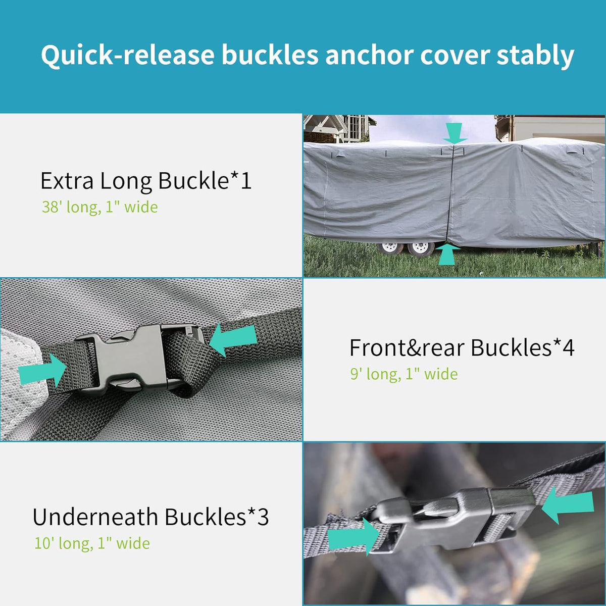 Travel Trailer Cover with Quick Side Door Access U114754