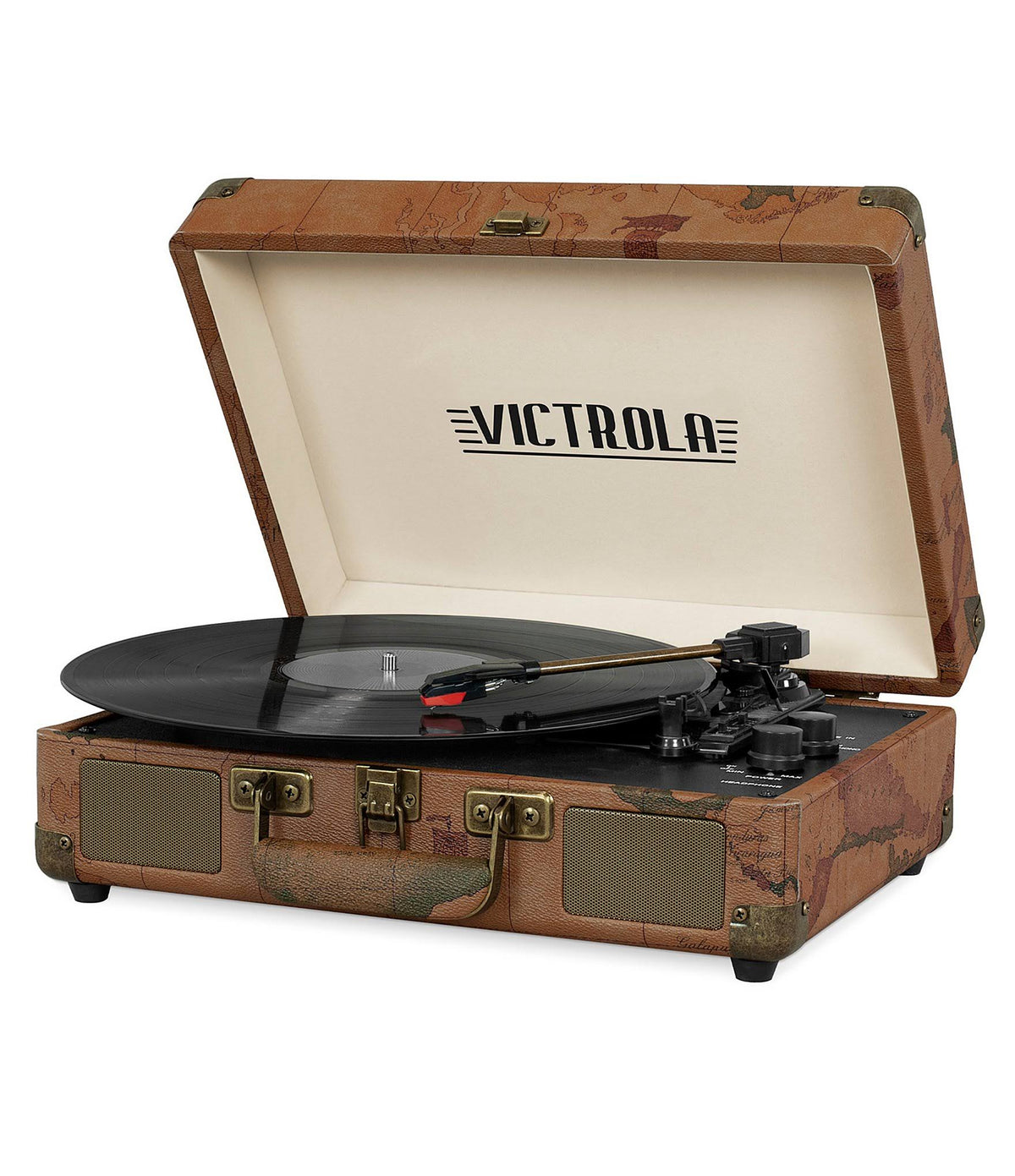 Bluetooth Suitcase Record Player with 3-Speed Turntable Y479558