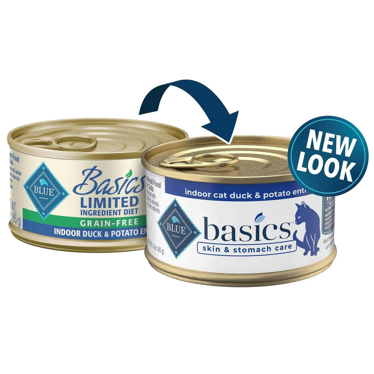 Grain Free Indoor Fish and Potato Entree Canned Cat Food 3-oz H9257