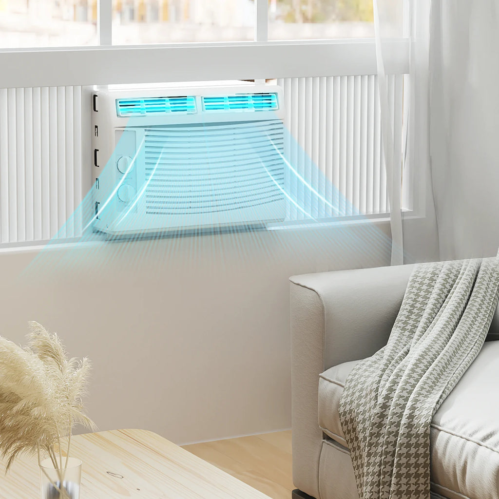 5,000 BTU 115V Window Air Conditioner with Multi-Speed Fan, White B544908
