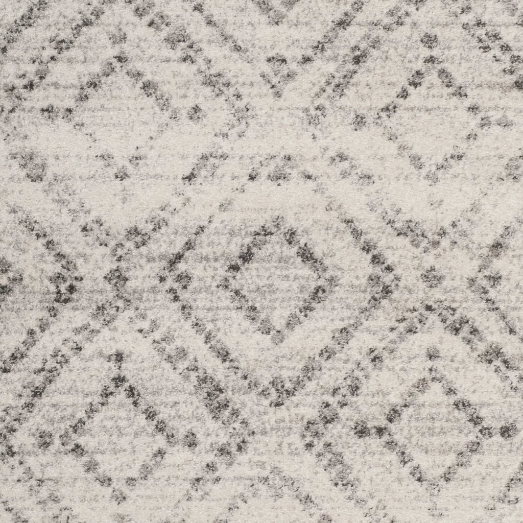 Light Grey Geometric Area Rug 8' x 10' H5243