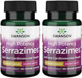 Serrazimes 20000 Units 60 Veg Capsules Enzyme 2 Pack J7588