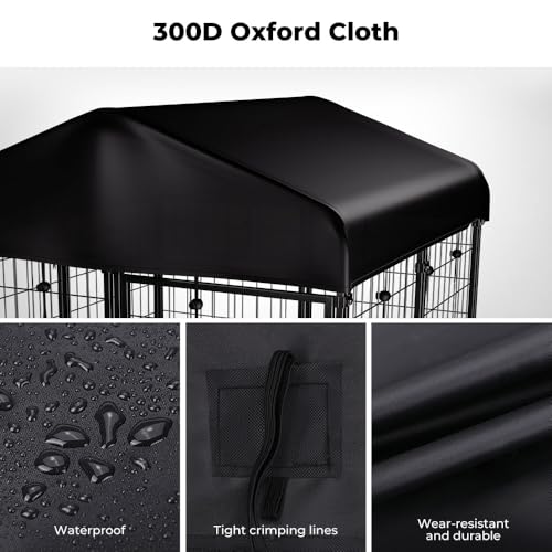420D Waterproof UV-Resistant Dog Kennel Cover J412479