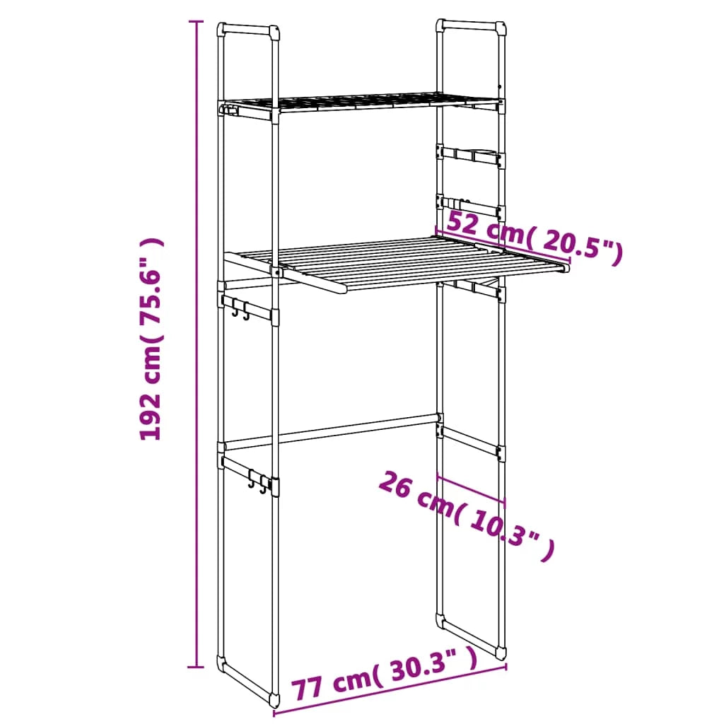 Washing Machine Shelf Aluminum H8868