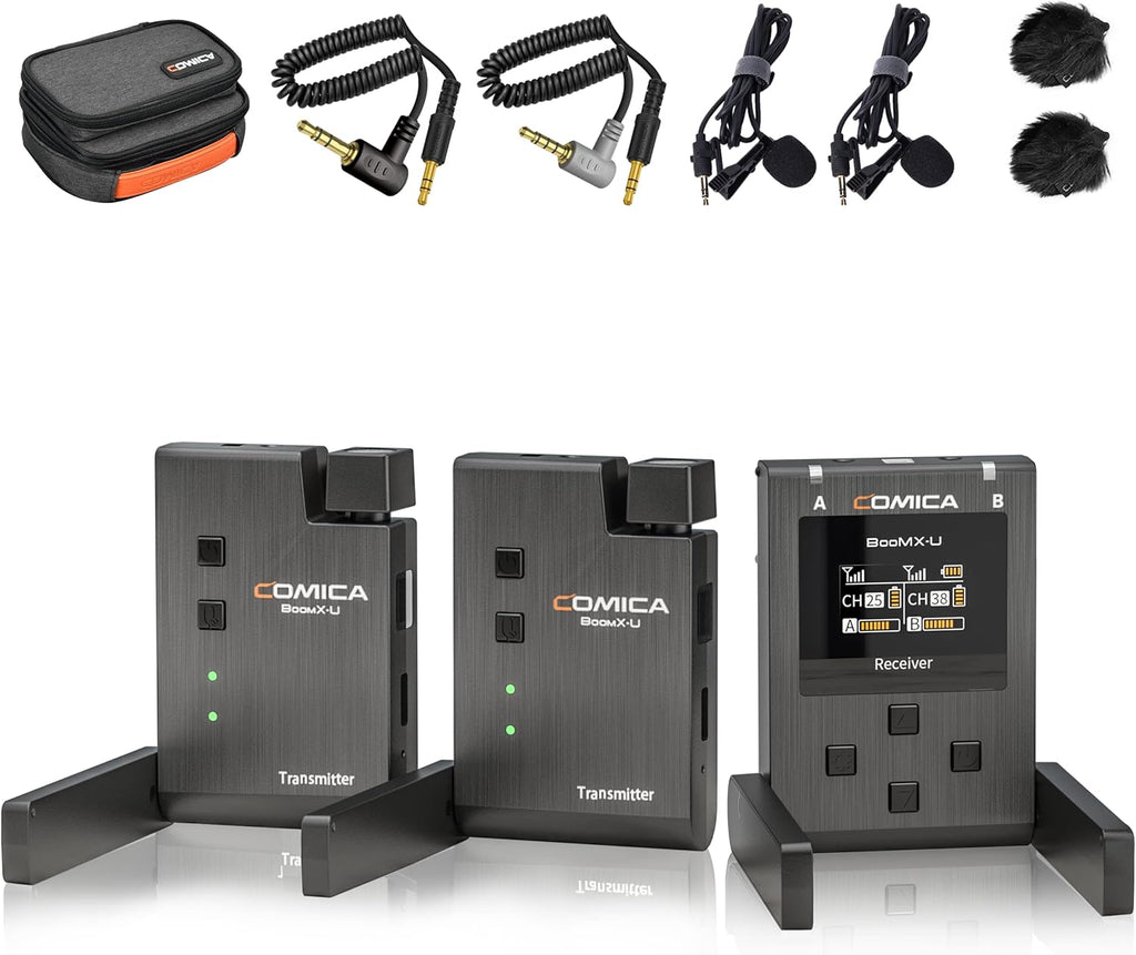 UHF Wireless Lavalier Microphone with 4 Transmitters and 1 Receiver Z6029