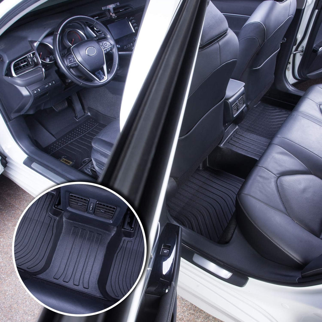 Black Floor Mats Liners Carpet Custom Fit H915684