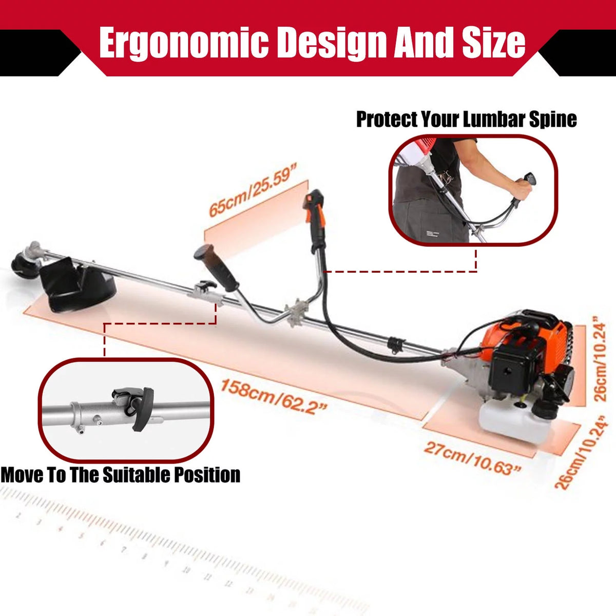 58CC Gas Powered String Trimmer H91127
