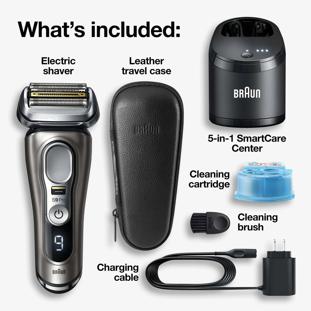 Rechargeable Wet Dry Electric Shaver with Clean Station Q927772