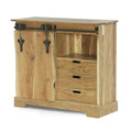 Acacia Wood Live Edge Sideboard with Sliding Door G22744