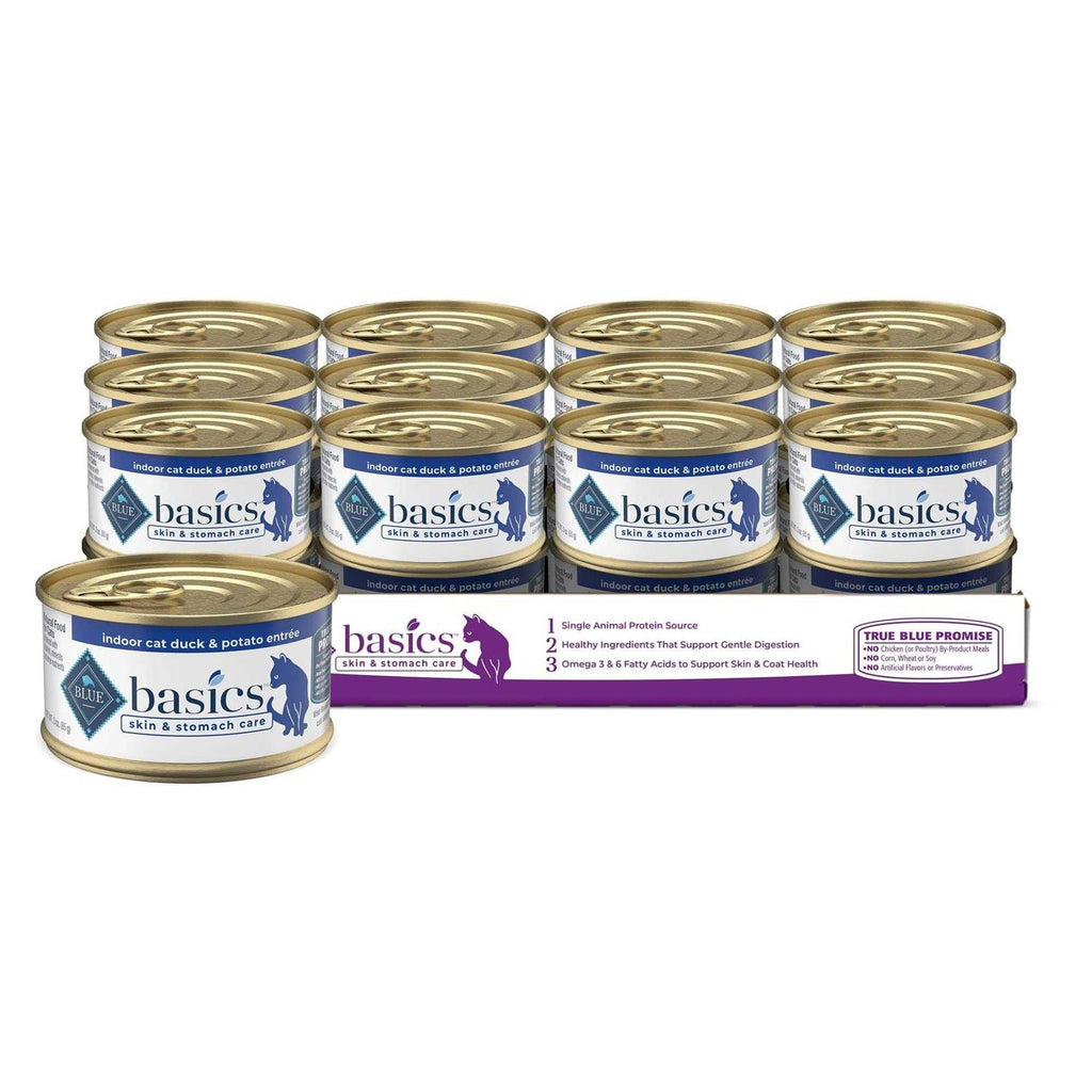 Grain Free Indoor Fish and Potato Entree Canned Cat Food 3-oz H9257