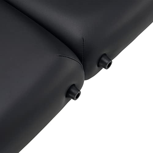 31" Portable Massage Table with Memory Foam Cushioning Black A41354