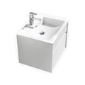 24 in. High Gloss White Wall Mount Bathroom Vanity B71625